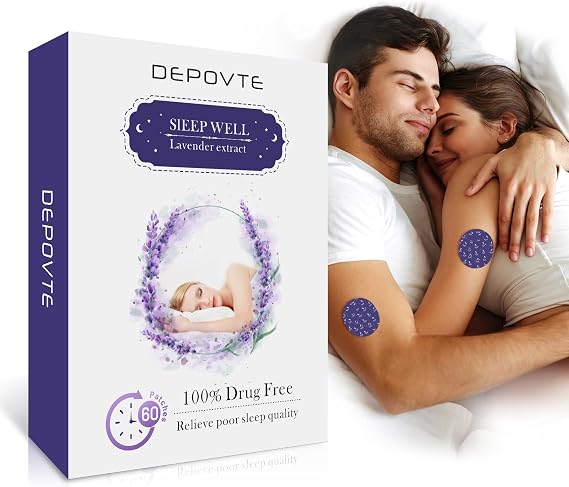 Sleep Patches 60pcs, Lavender and Chamomile, Extra Strength, Overnight Application