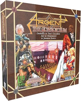 Argent The Consortium Board Game | Fantasy Strategy Game | Worker Placement Engine-Building Game for Adults | Ages 14+ | 2-5 Players | Average Playtime 30-120 Minutes | Made by Level 99 Games