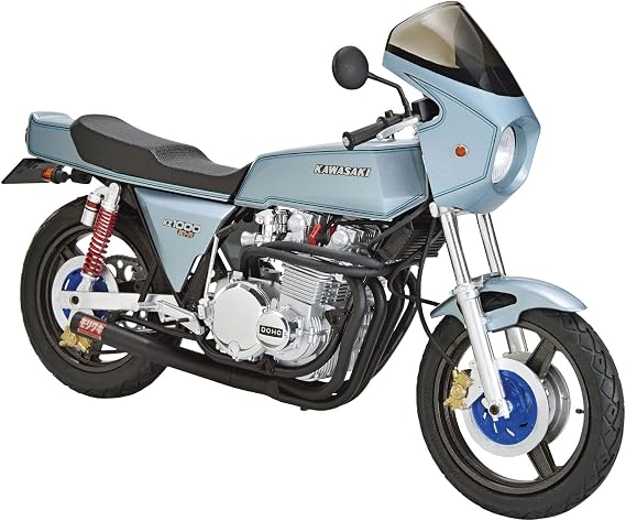 Aoshima Kawasaki KZT00D Z1-R 77 with Custom Parts 1:12 Scale Model Kit