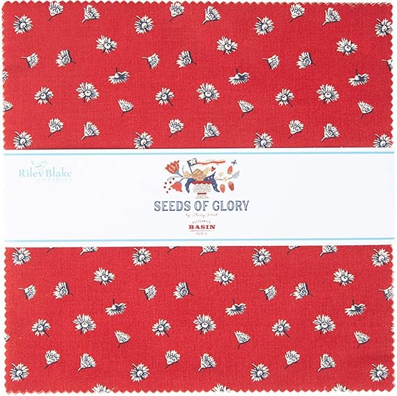 Riley Blake Designs Fabric Seeds of Glory 10 Inch Stacker, 42 Pcs, Assorted