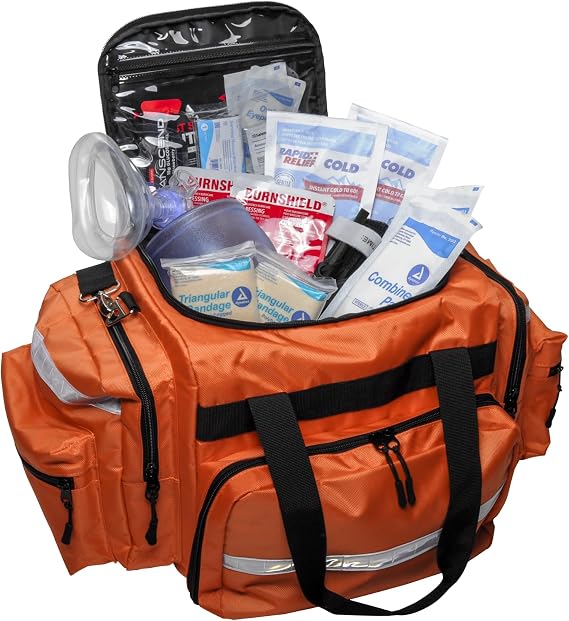 MFASCO Deluxe First Responder Bag Large Medical Kit for Emergencies