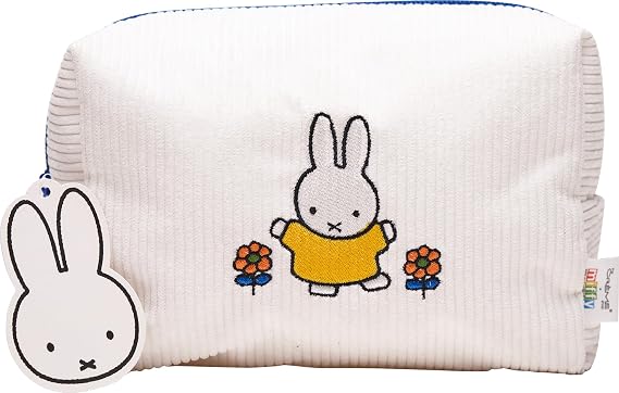 The Creme Shop Miffy Perfect Travel Makeup Bag, Cute Zipper Toiletry Pouch