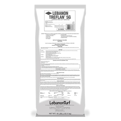 Lebanon 2436683 TREFLAN 5G Weed Preventer, 40 lb