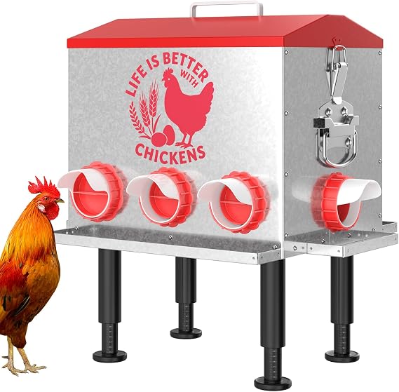 Pawaboo 55LBS Large Capacity Automatic Chicken Feeder