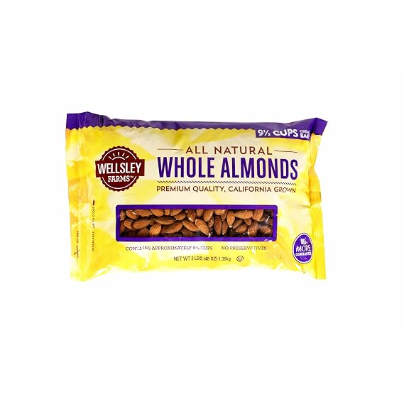 Wellsley Farms Whole Almonds, 48 oz.