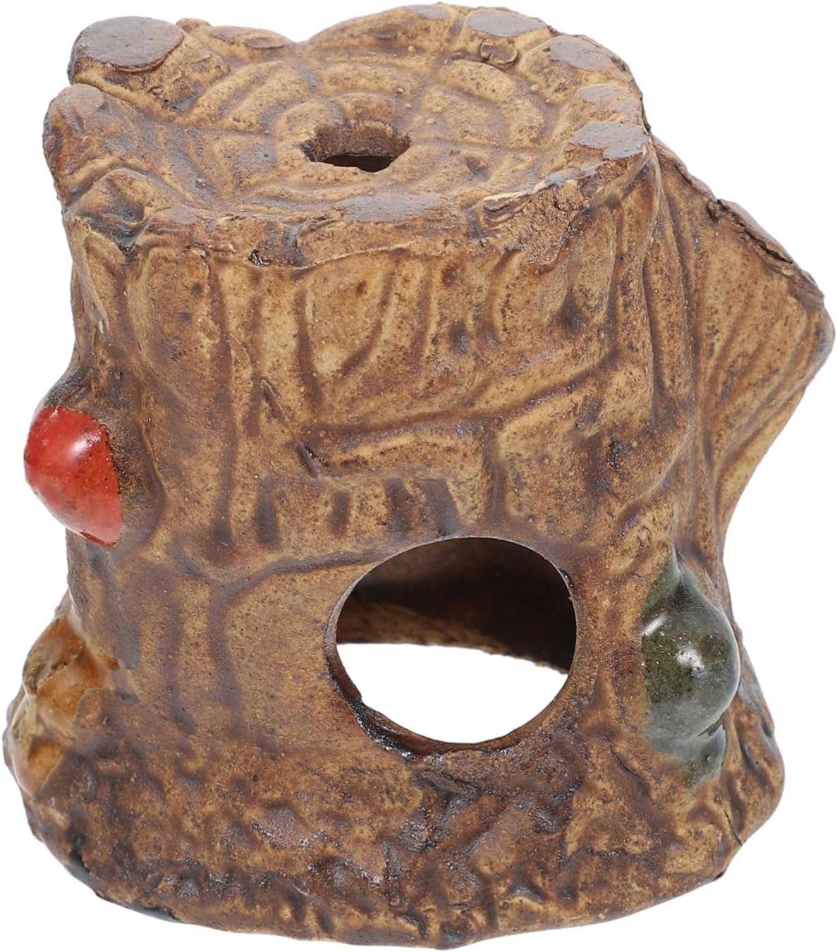POPETPOP fish and shrimp lair home desktop decor terrarium decoration reptile aquarium fish cave reptile lair snake cave clay shrimp cave decoration fish shelter fish accessories lizard
