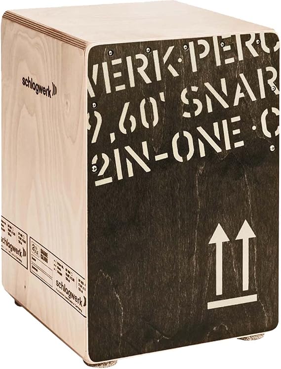 Schlagwerk CP403BLK 2inOne Series Medium Size Snare Cajon - Black