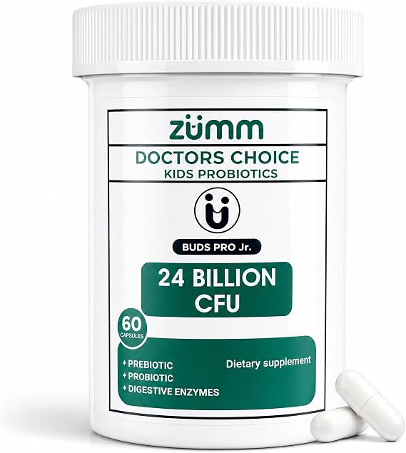 Kids Probiotic, Digestive Enzymes & Prebiotics, 24Billion CFU, 60 Count, 2yrs+