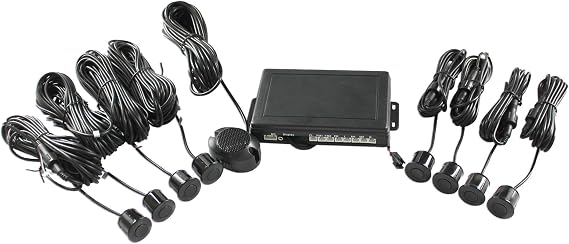 BOYO VTSR220 - Rear Parking Assist System with 8 Parking Sensors (Black)