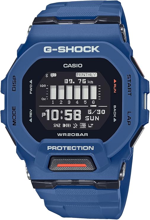 Casio G-Shock G-SQUAD GBD-200 Series Wristwatch, blue, 1 piece