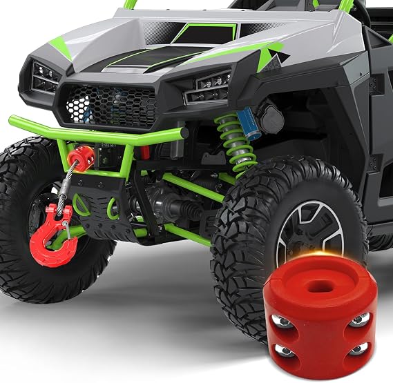 Winch Stopper for Cable, Rubber Winch Cable Stopper with Allen Wrench, Winch Cable Hook Stopper Protects Towing Hook, Synthetic Rope, Cable Line from Wear or Damage, Hawse, Bumper