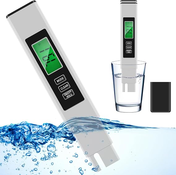 Water Quality Tester, Accurate TDS Water Meter, Fast and Easy Water Test Meter, Digital Water Tester, Multifunctional TDS Meter EC Meter Temperature Meter for Drinking Water Hydroponics Aquarium