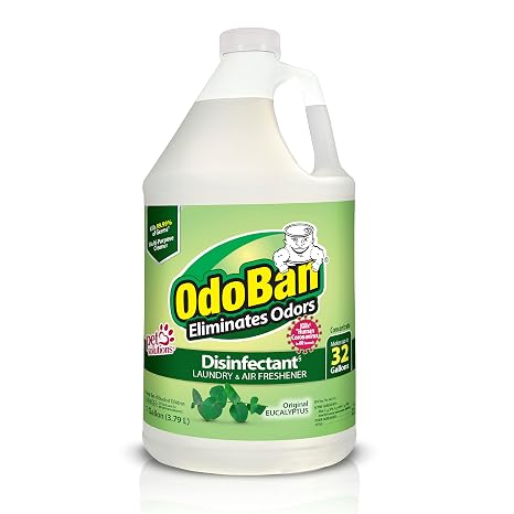 OdoBan Disinfectant Odor Eliminator and All Purpose Cleaner Concentrate, Original Eucalyptus Scent, 1 Gallon