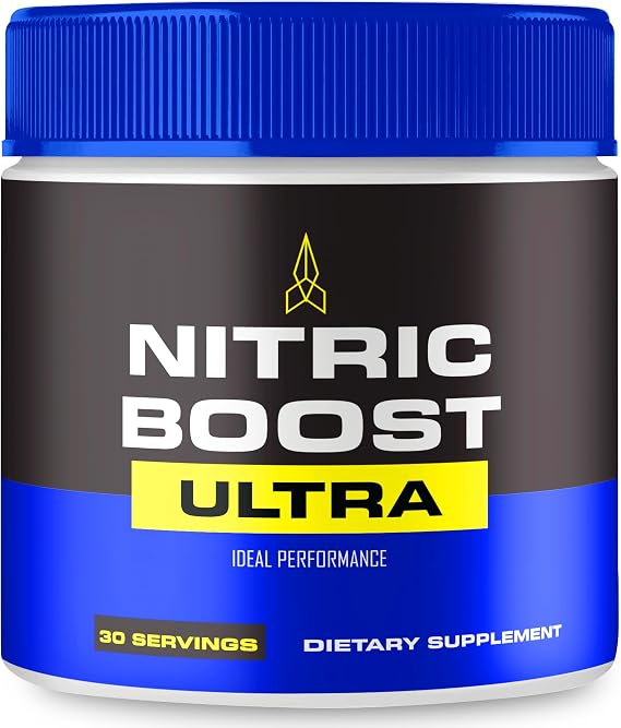 Nitric Boost Ultra Powder, NitricBoost Official Formula to Support Energy Levels and Blood Flow - Maximum Strength, Nitric Booster Ultra BCAA, NitricBoost Ultra Powder Support Reviews (1 Pack)