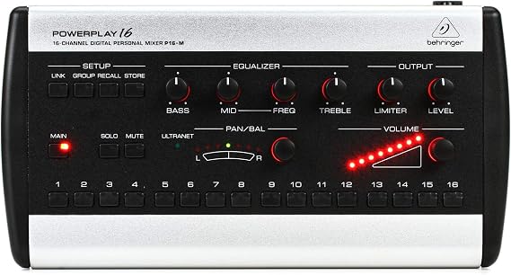 Behringer P16-M 16 Channel Digital Stereo Personal Mixer