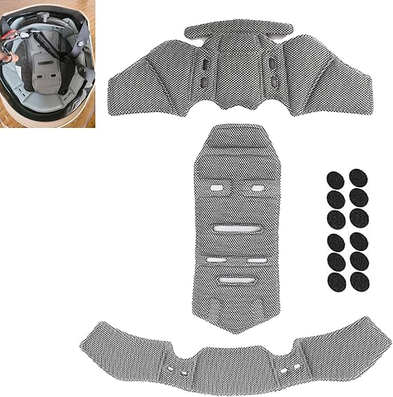 Motorcycle Helmet Liner Replacement for Arai RX-7 Corsair V 2007, Comfortable and Breathable Helmet Liner Pad, Washable Removable Helmet Protection Liner Cushion,All-Inclusive/Grey