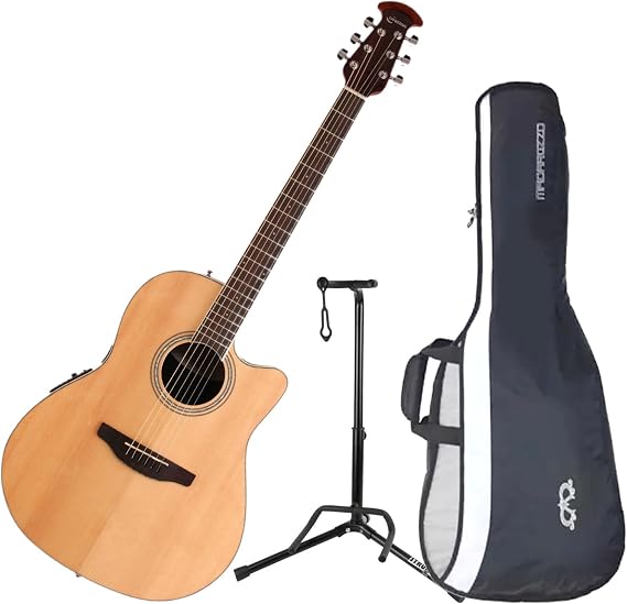 Ovation CS24-4 Celebrity Standard Mid-Depth Natural Acoustic/Electric Guitar wit