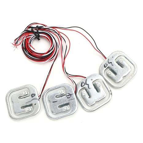 Load Cell Kit Half Bridge, HX711 Weighting Sensor HX711 100kg Strain HX711 Module 4 Individual 50Kg