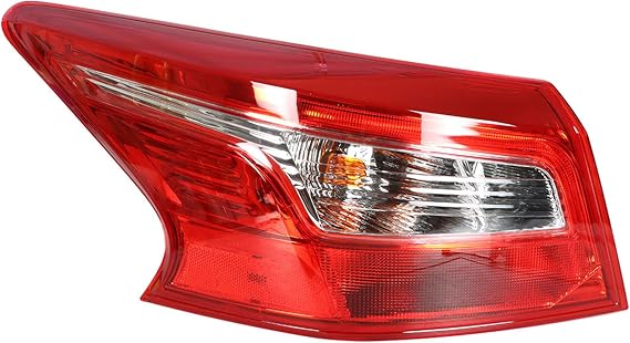 Tail Light Assembly Replacement for 2016 Nissan Sentra 265553YU0A Outer Left Tail Lamp Driver Side Tail Brake Signal Stop Lamp Assembly