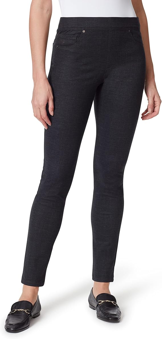 Gloria Vanderbilt Women's Avery Ponte Slim Pull on High Rise Pant