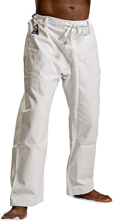 Ronin Heavyweight Karate Pants Black, White or Camouflage 100% Cotton 12oz - Traditional Drawstring Waist