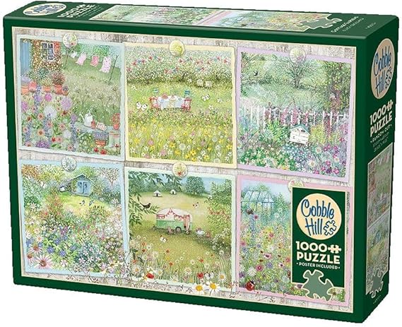 Cobble Hill 1000 Piece Puzzle - Cottage Gardens - Sample Poster Included