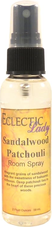 Sandalwood Patchouli Room Spray, 2 oz, For Home, Room, Office