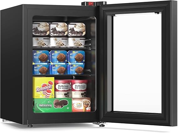 Electactic 2.4 Cu.ft Mini Upright Freezer Compact Freezer (0.4F ~ 14F)