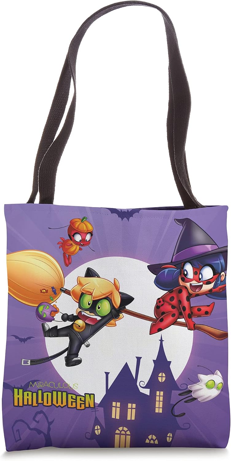 Miraculous Ladybug Halloween Haunted Mansion Tote Bag