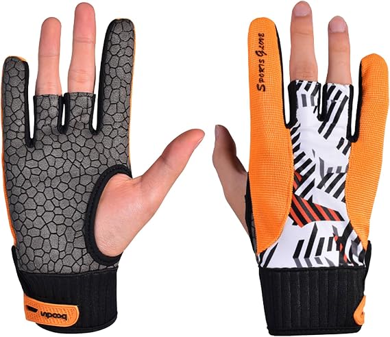 NUEAYMS 1 Pair Right Hand Bowling Gloves for Wristband Bowling Accessories Anti-Slip Sports Gloves Bowling Gloves Bowling Gloves Bowling Gloves Wrist Semi Gloves Anti-Slip Bowling Gloves