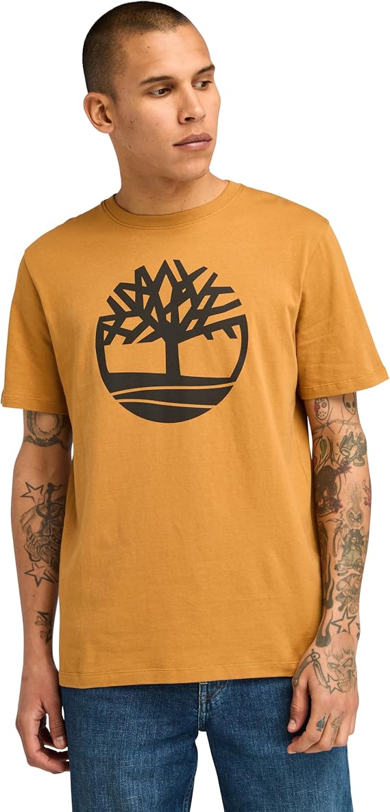 Timberland Mens Tree Logo Short Sleeve Shirt