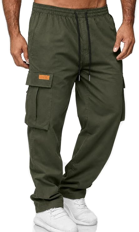 HOTake Men's Casual Cargo Pants Relaxed Fit Sweatpants for Men