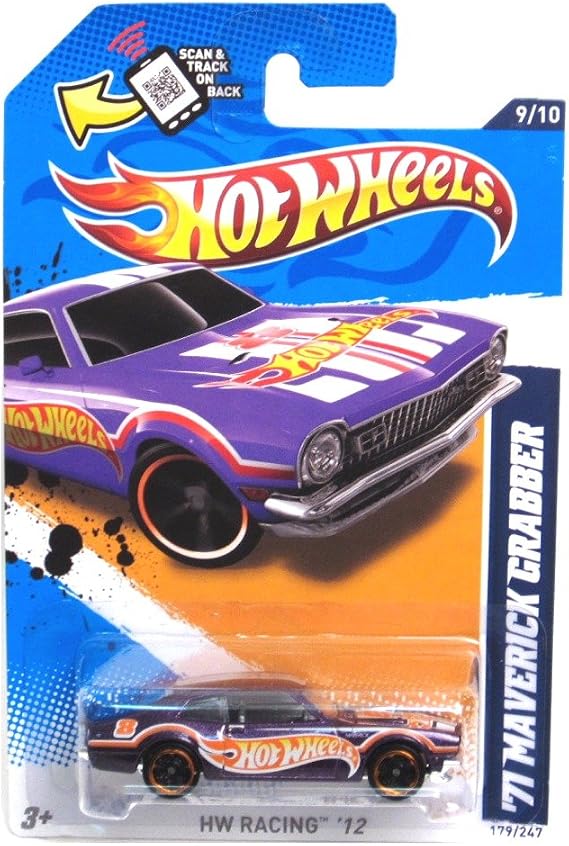 Hot Wheels - '71 Maverick Grabber (Purple) - HW Racing 12 - 9/10 ~ 179/247 [Scale 1:64]