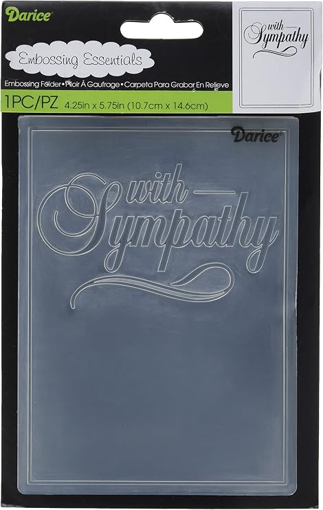 Darice 1218-121 Embossing Folder, 4.25 by 5.75-Inch, Design