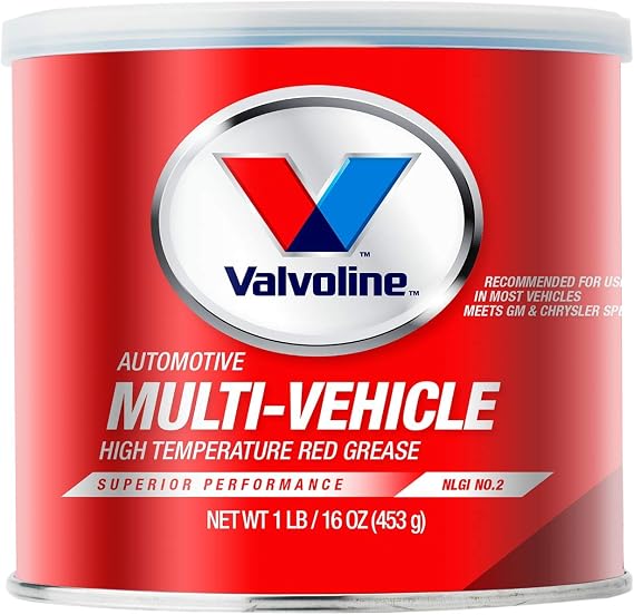 Valvoline - VV614 Multi-Vehicle High Temperature Red Grease 1 LB Tub