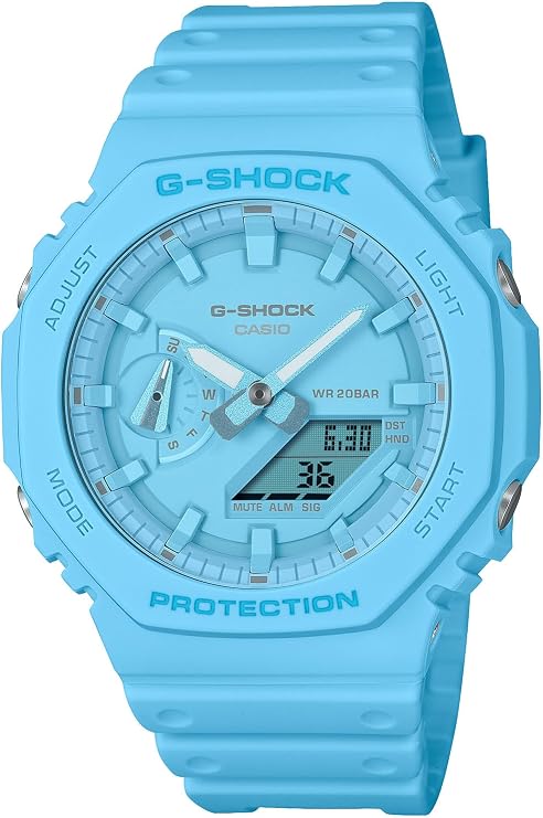 Casio TONE-ONTONE Series GA-2100-2A2JF Men's Turquoise Wristwatch