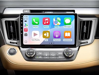 10.2 Car Radio Stereo for Toyota RAV4 2013-2018 - Wireless CarPlay & Android Auto | IPS HD 5G WiFi Touchscreen | GPS Navigation | Bluetooth FM with SWC | HD Backup Camera