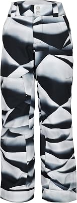 Obermeyer Boys Brisk Print Snow Pants, Insulated and Waterproof with Extended Wear System