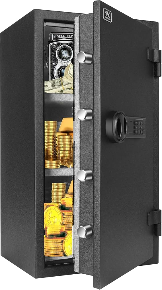 TIGERKING Fireproof Safe with Removable Shelf