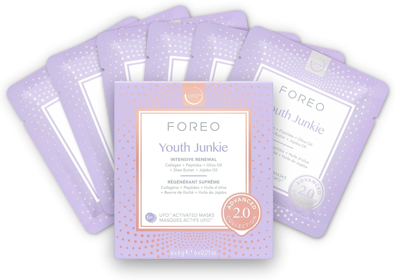 Foreo UFO Youth Junkie 2.0 6-Piece Active Mask