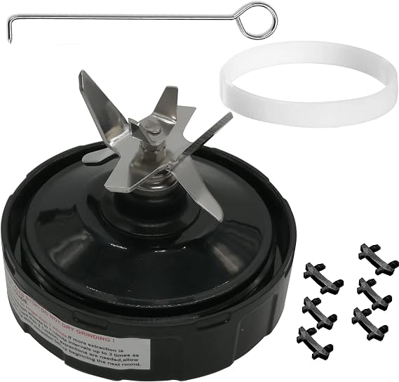 Replacement Pro Extractor Blades Assembly,Compatible with Nutri Ninja Pro BL450 70 BL454 /BL 481 70/ BL480-70/BL482 70 1100W (BL450/BL480 70 series (6 male Gear with blade bottom))