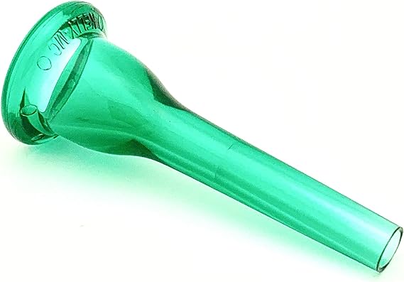KELLY-MC - Medium-Cup French Horn Lexan-Mouthpiece - Crystal-Green