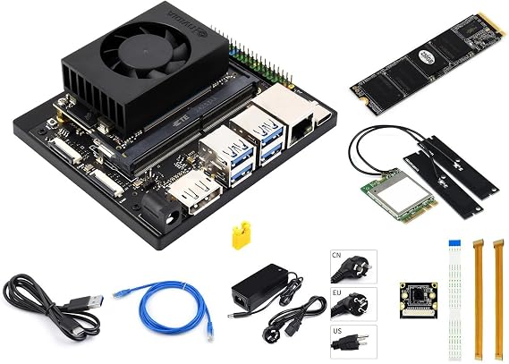 Waveshare Jetson Orin Nano AI Development Kit for Embedded and Edge Systems 8GB Memory Jetson Orin Nano Module Package A (6 Items)