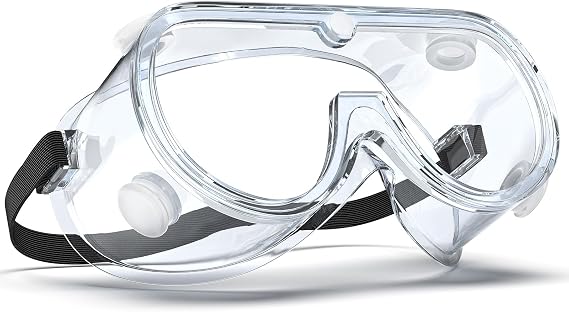 Qbily Anti-fog Safety Goggles,Adjustable Lab Goggles,Lightweight Science Goggles