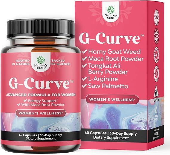 G Curve - Weight Gainer for Women Pills, Breast & Butt Enhancer - 60 Ct