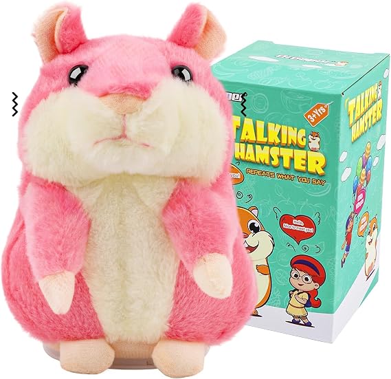 Talking Hamster, Interactive Plush Toys for Boys Girls 3-5 Year Old Gifts