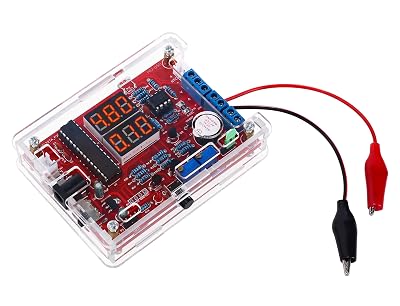 MiOYOOW Soldering Practice Kit, DIY PWM Adjustable Signal Generator Voltage Current Tester Electronics Project Kit, LED Display Multifunctional Frequency Counter Soldering Kit for Learning