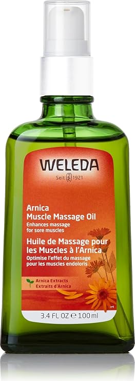 Weleda Arnica Muscle Massage Oil, 3.4 Fluid Ounce, Plant Rich Massage Oil with Birch, Sunflower and Olive Oils