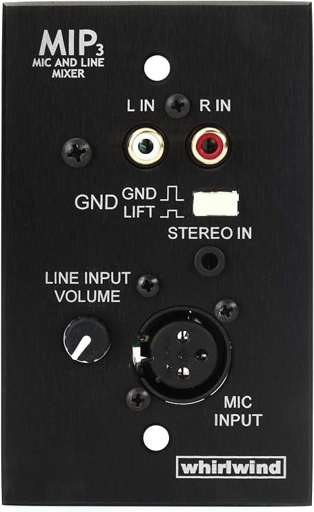 Whirlwind MIP3B Media Input Plate - Black
