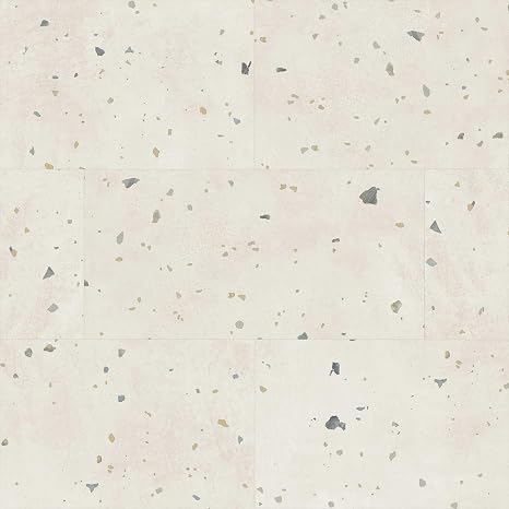Allure Luxury Vinyl Tile Flooring, 12 Mil Wear Layer, Perfect Parfait Terrazzo 12" x 24", 6.5 mm Thick Vinyl Tiles with Click and Lock Installation, 1 Box 23.56 sqft